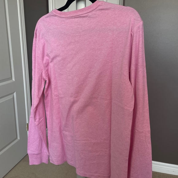 MEN’S Polo Pink Long-sleeve Tee - Picture 3 of 3